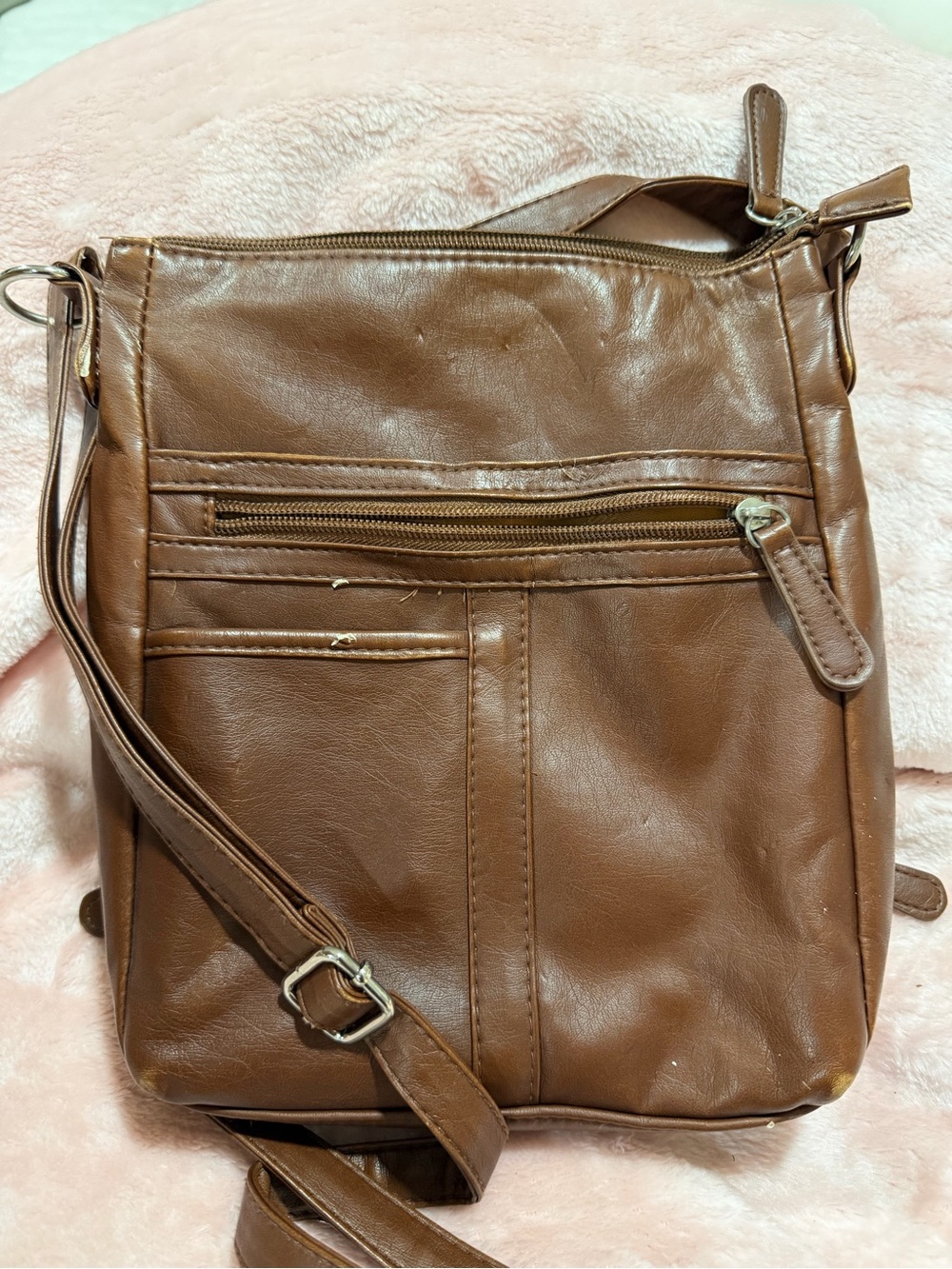 Concealed Carry Classic Brown Crossbody Bag